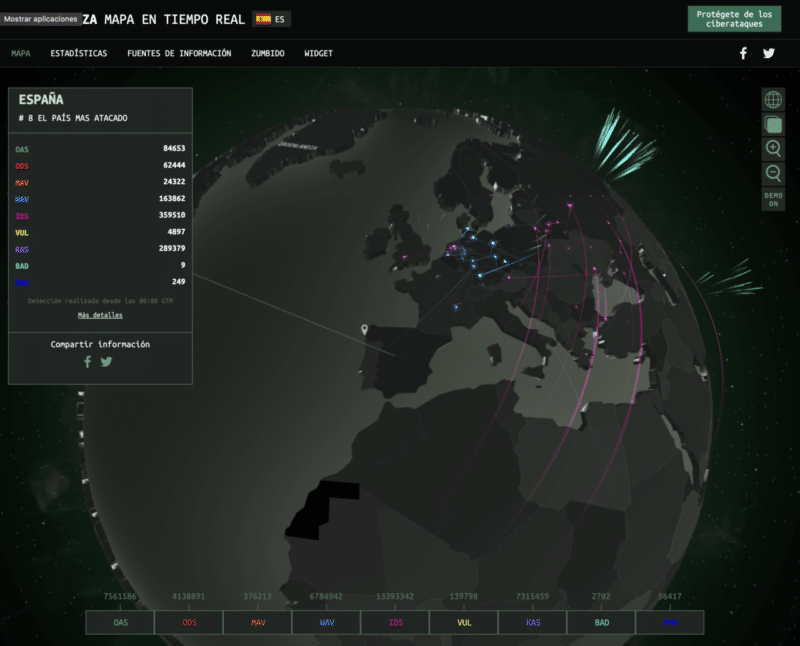 mapa ciber ataques tiempo real 3