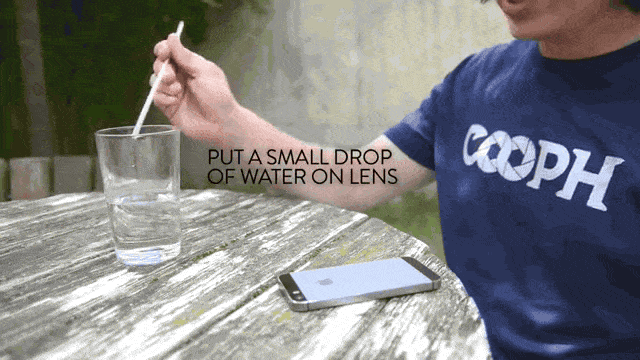 agua para crear filtros fotográficos
