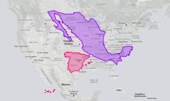 mapa tamaño real mexico 3