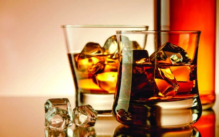Iron Skillet and Skol Tavern Whiskey Glasses