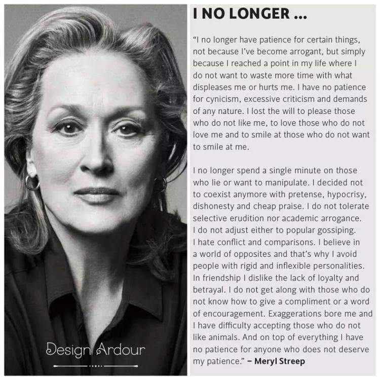 "Ya no tengo paciencia": la verdad oculta de la reflexión atribuida a Meryl Streep 1