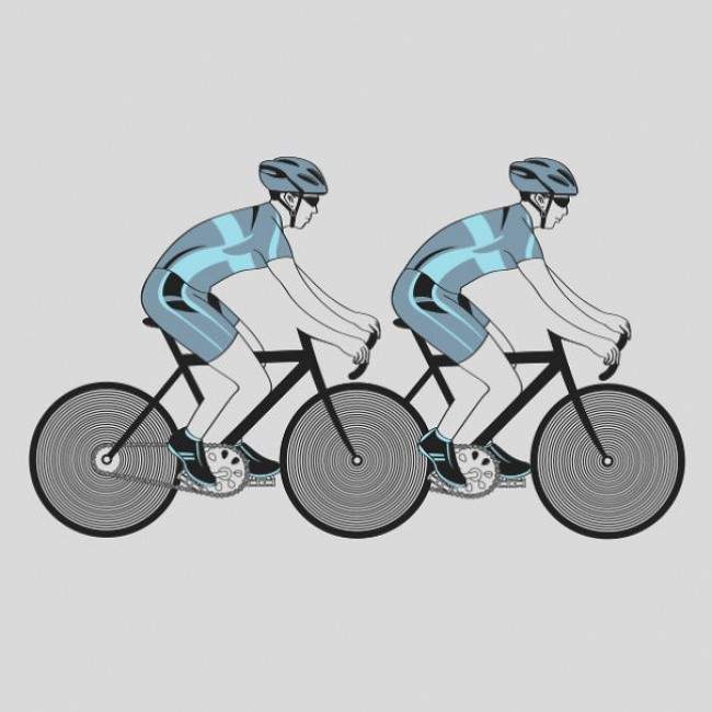 ¿Hay dos bicicletas o una sola? Autor: flyingmouse365
