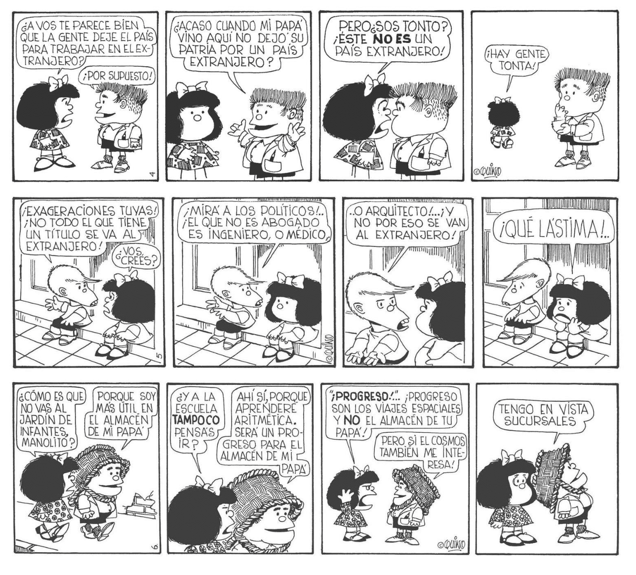 Las 10 mejores frases de Mafalda sobre el dinero 4