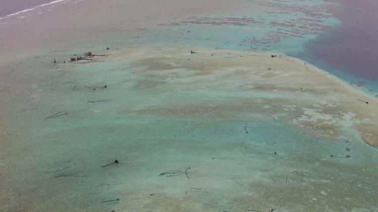 Vista de lo que queda de las islas erosionadas. Autor: Simon Albert, para 'The Conversation'