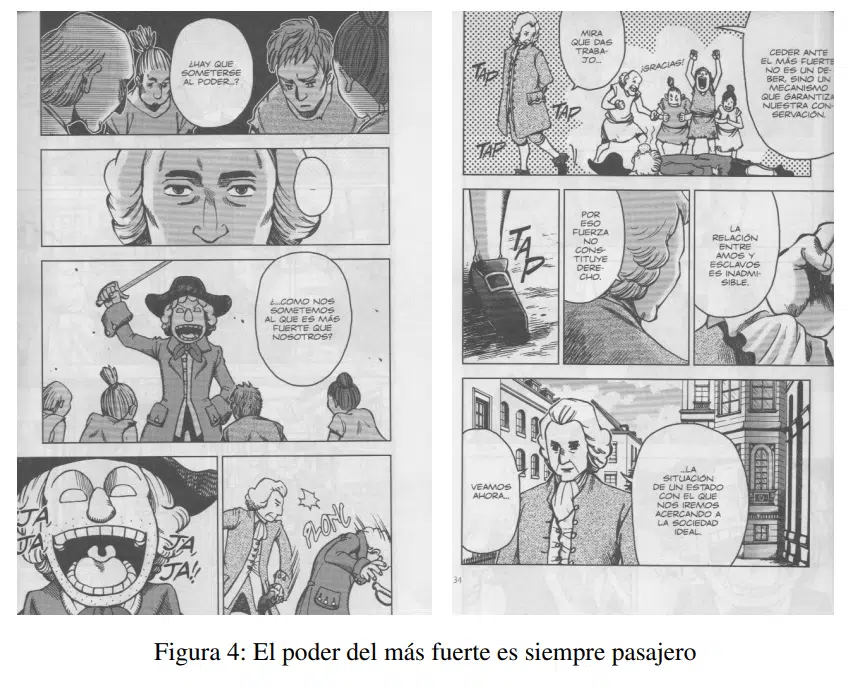 Un cómic manga resume "El contrato social" de Rousseau para entender el compromiso político y la democracia directa 5