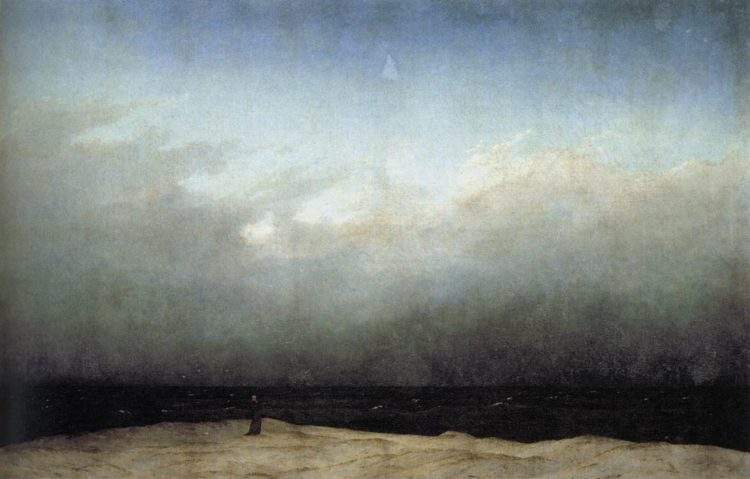 Friedrich-monjo-a-la-vora-del-mar-1809- 3
