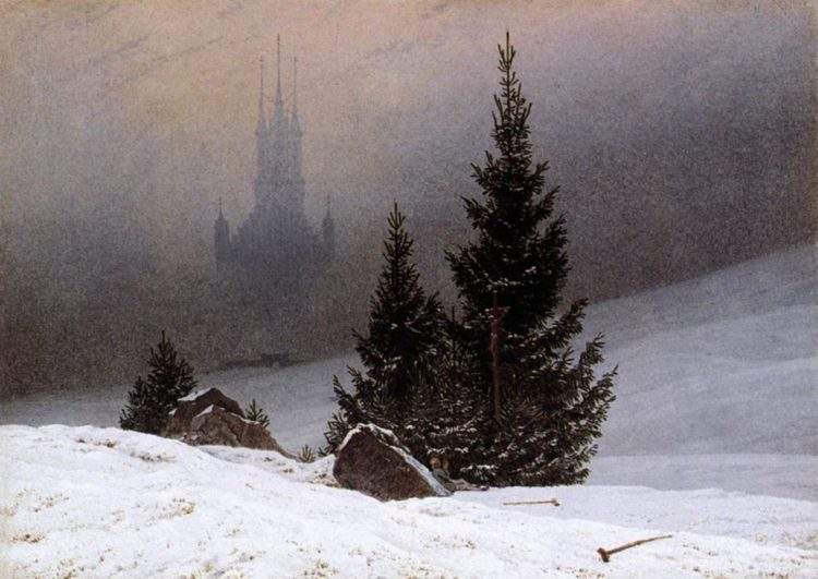 "Paisaje de invierno" de Friedrich