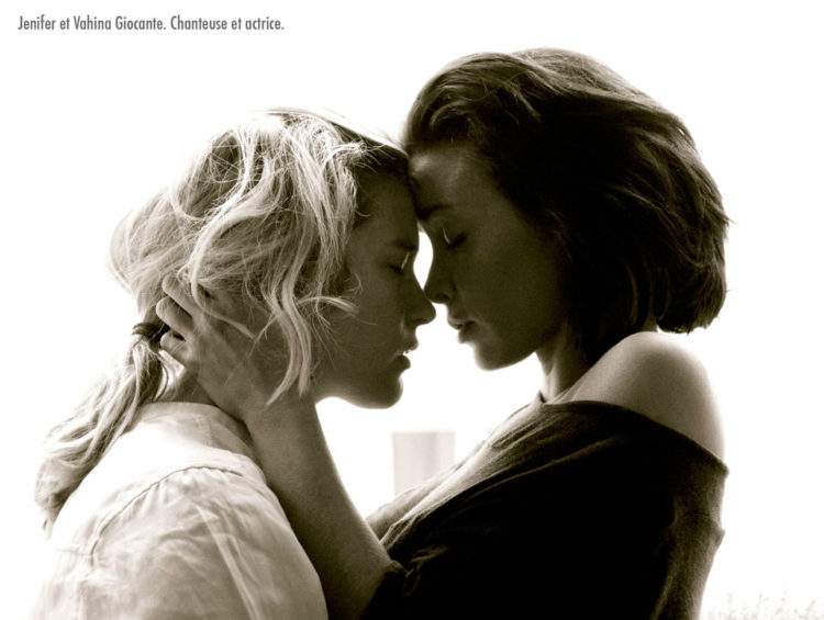 Emotivas fotografías de parejas de famosos creadas por Ciappa en su lucha contra la homofobia 7