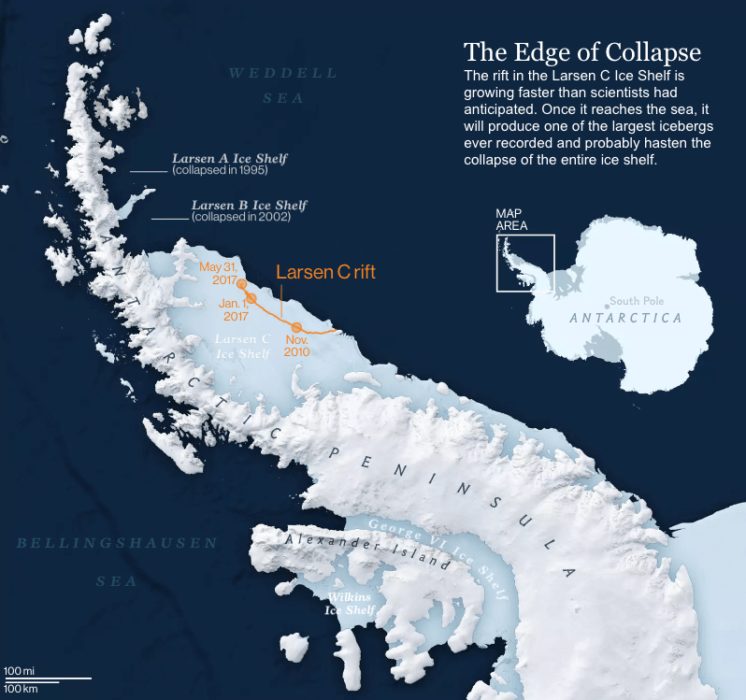 Ya ha comenzado: la Antártida se rompe en icebergs gigantes 4