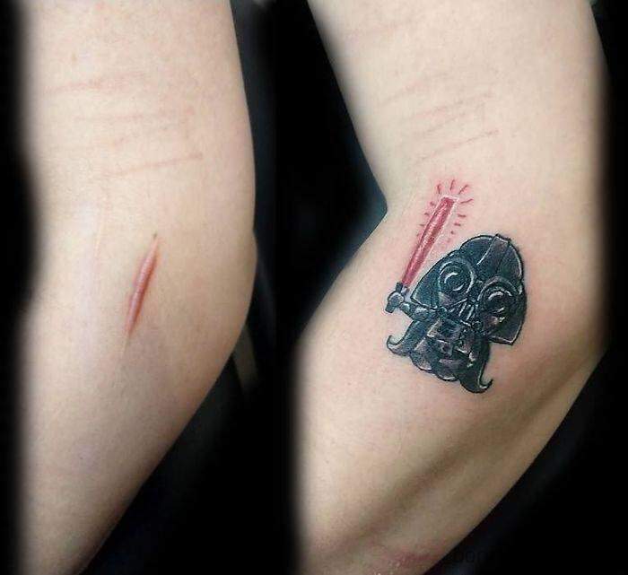 Las soluciones más divertidas para transformar una cicatriz en un original tatuaje 16
