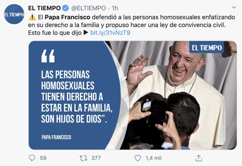 ¿El Papa Francisco apoya las uniones civiles entre parejas del mismo sexo? Esta es la verdad (actualizada) 2
