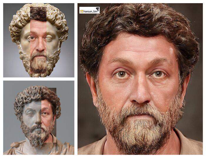 Cómo serían los rostros emperadores romanos usando IA y reconstrucción facial digital 9