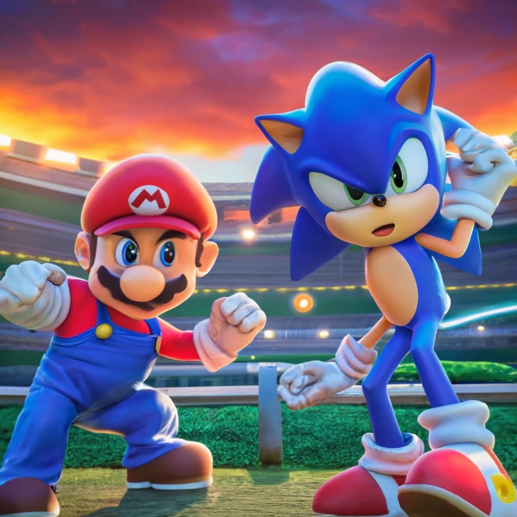 ¿Os imagináis un juego con Mario y Sonic?