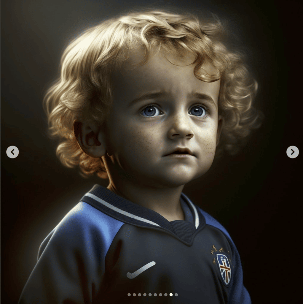Futbolistas famosos recreados como bebés y como ancianos según la inteligencia artificial 2