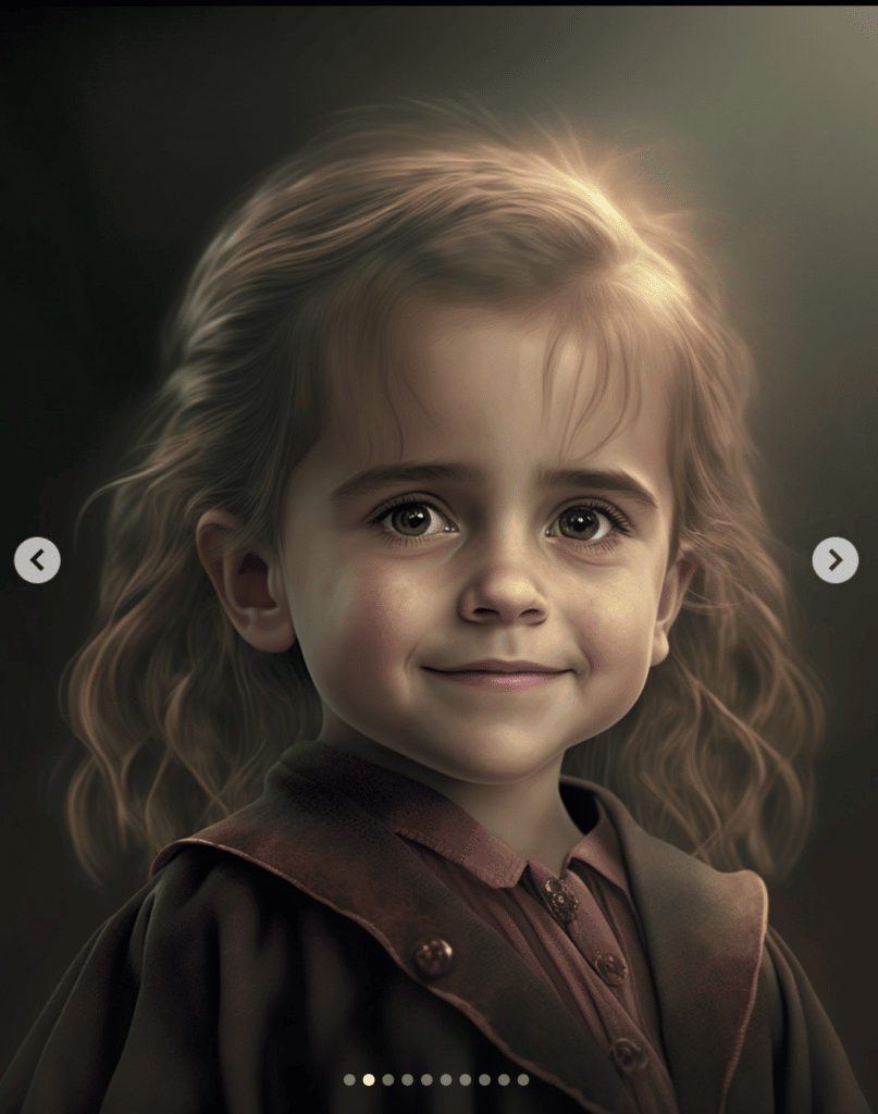 Personajes de la saga Harry Potter recreados como bebés y ancianos según la IA 12