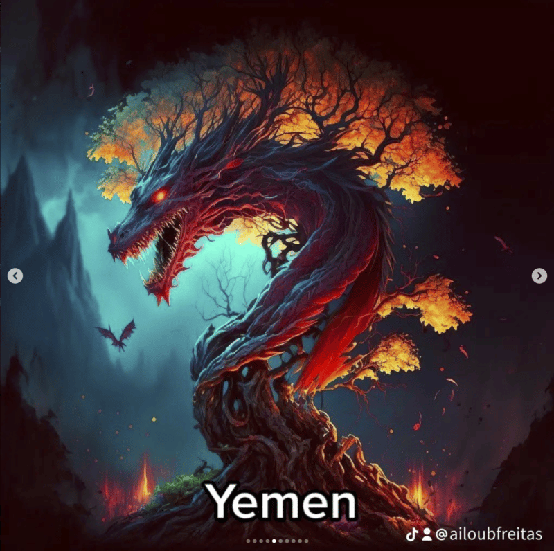 yemen si fuera un villano digital IA 3