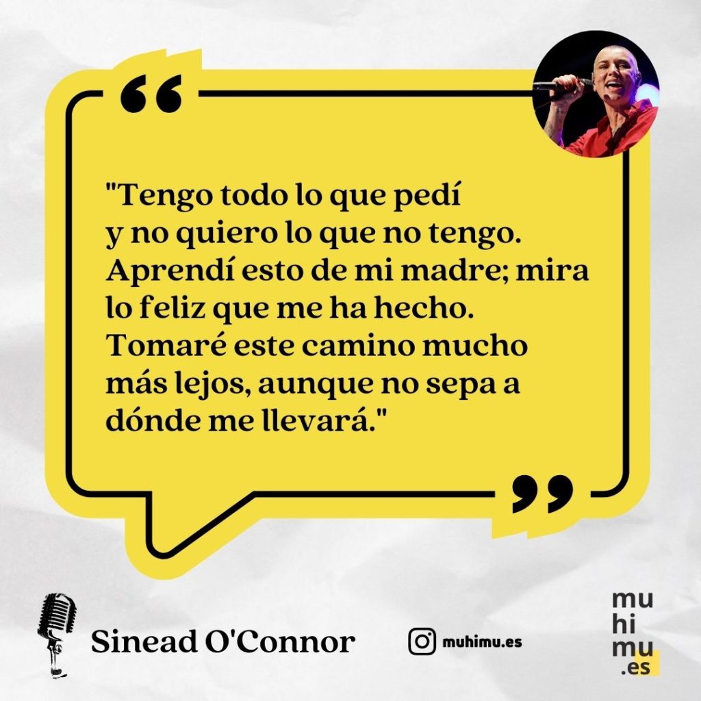 Frases y legado musical de la artista irlandesa Sinéad O'Connor 10