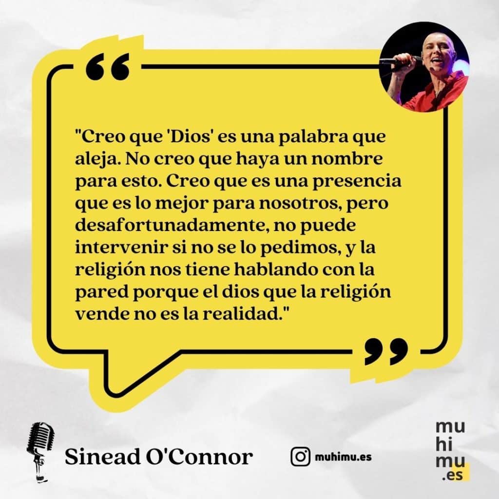 Frases y legado musical de la artista irlandesa Sinéad O'Connor 12
