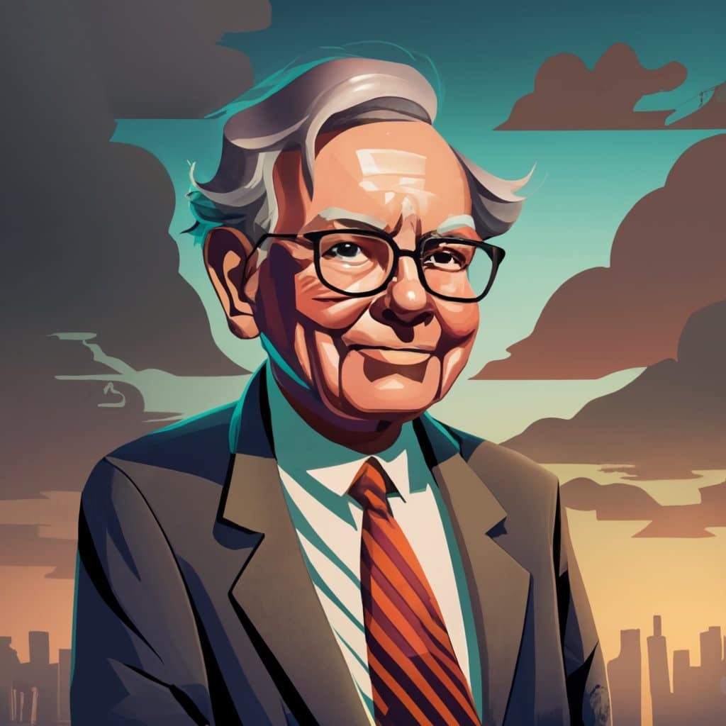 El legado de un magnate financiero: Warren Buffett, obra maestra de IA.
