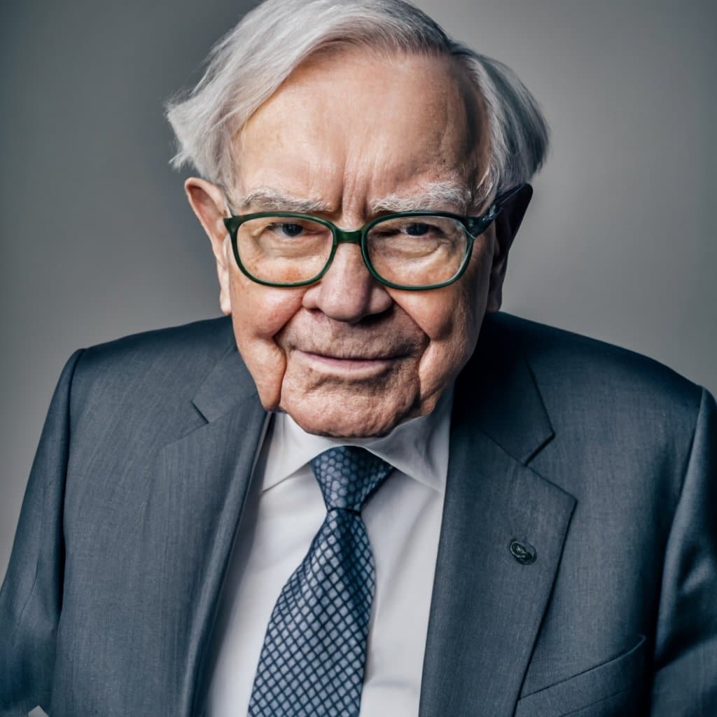 El genio detrás de las inversiones: Warren Buffett en una obra maestra de IA.
