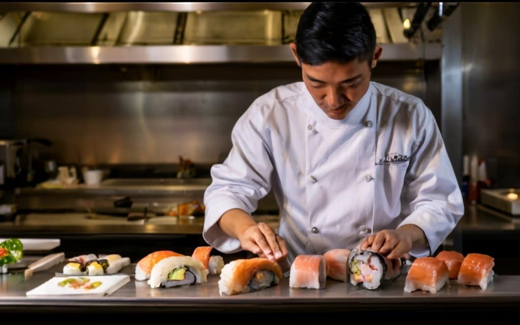 Sukiyabashi Jiro y la Innovación Culinaria: El restaurante japonés Sukiyabashi Jiro, con solo diez comensales, destaca no solo por su meticulosa preparación de platos, sino por la innovación liderada por su chef, Jiro Ono.

