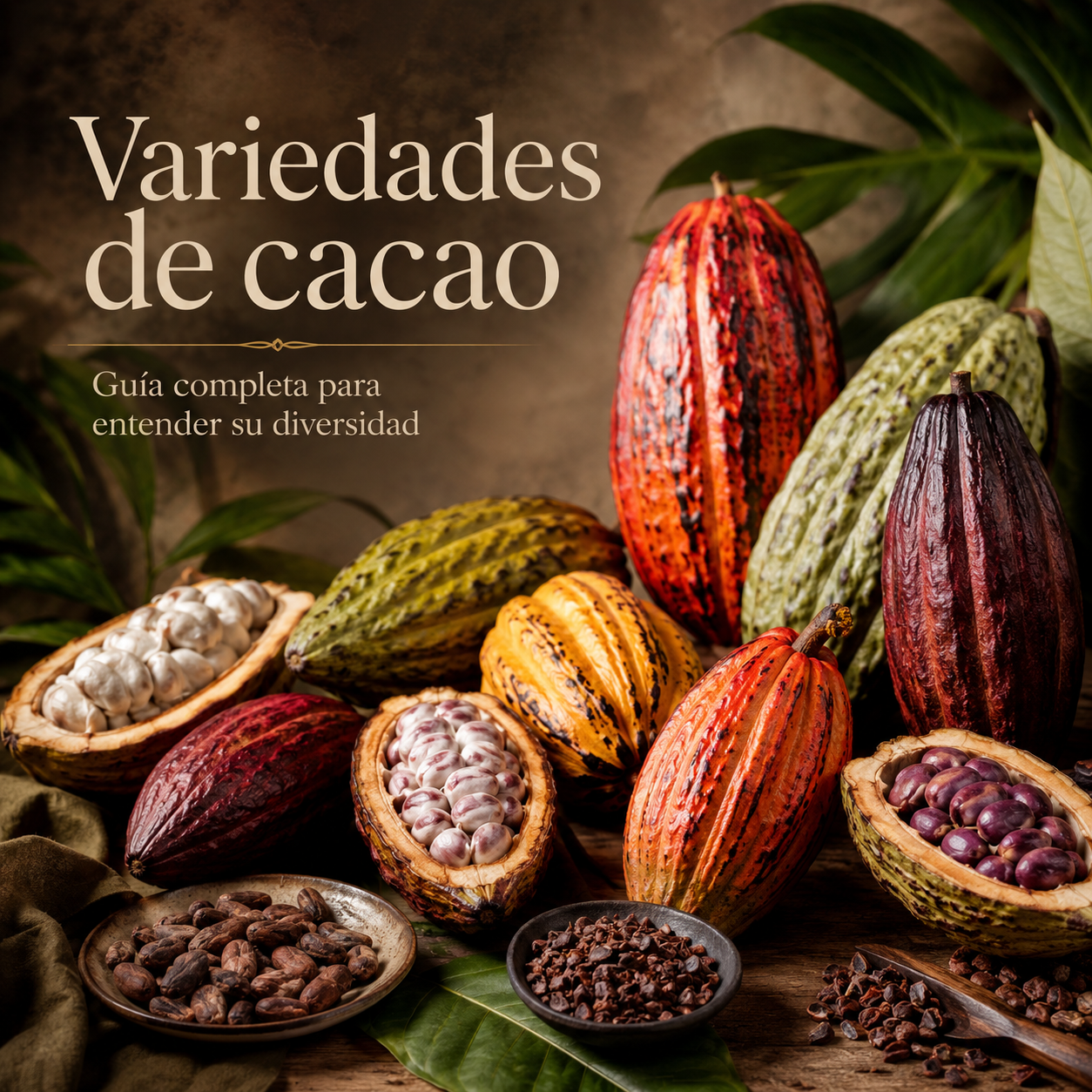 Todas las variedades de cacao que existen: guía completa de tipos, grupos genéticos, cacaos criollos, clones y variedades regionales