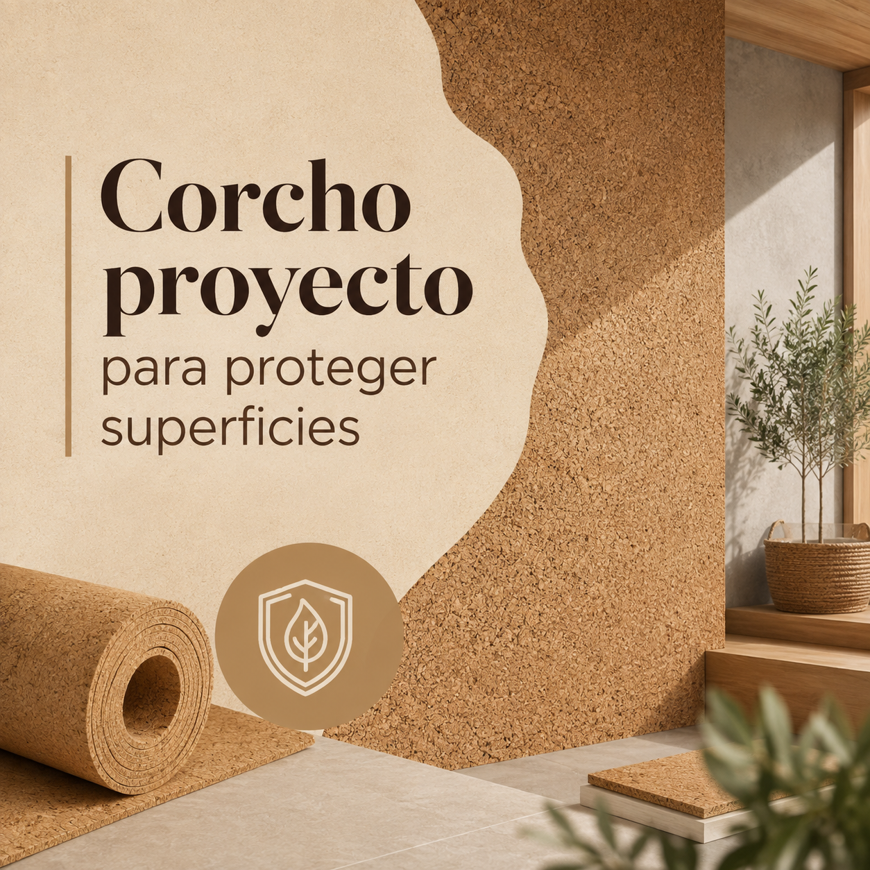 Corcho proyectado para proteger superficies: aislamiento, impermeabilización y construcción sostenible