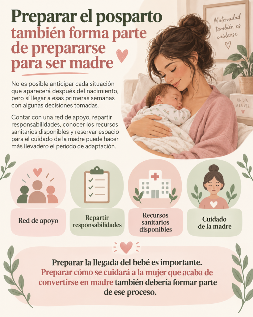 Preparar el posparto también forma parte de prepararse para ser madre