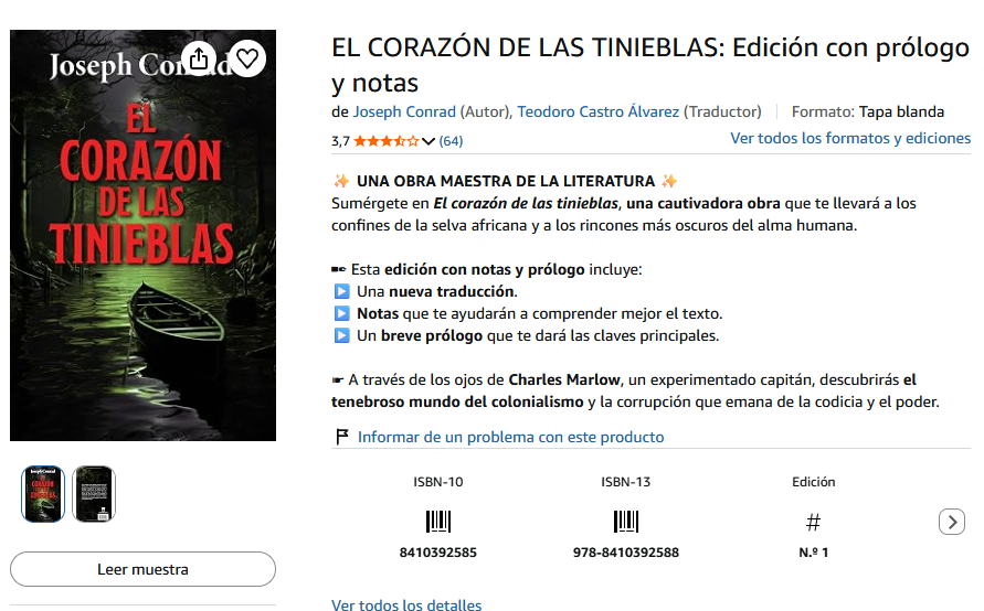 ¿Ideas de regalo? 40 libros que te recomendaría Patti Smith 3 4. El corazón de las tinieblas (Joseph Conrad, 1899)