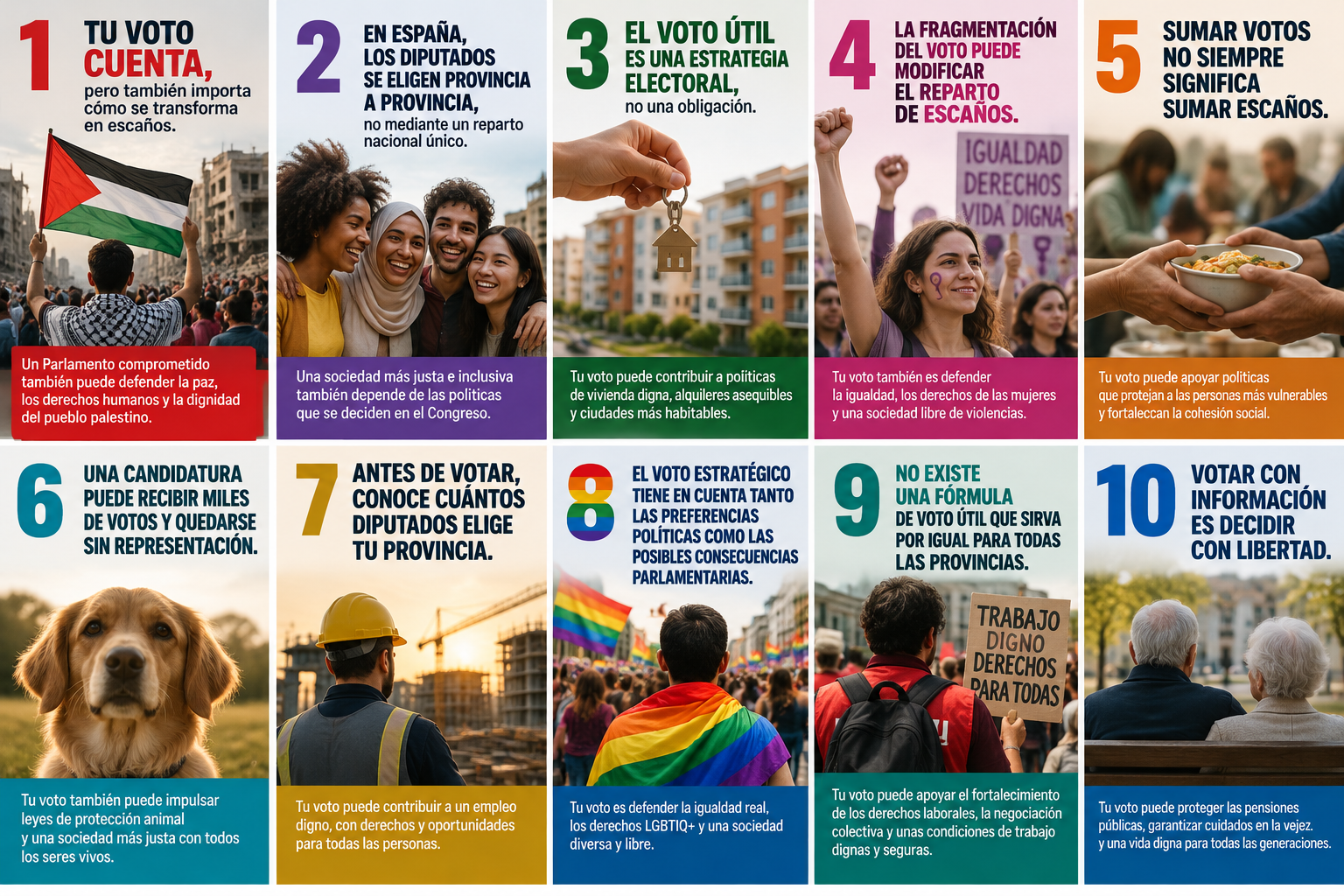 Guía del voto útil para los derechos sociales en España 2 Guía del voto útil para los derechos sociales en España